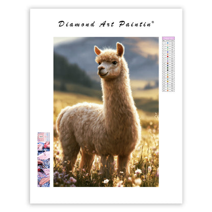 Peaceful Alpaca - Diamond Painting