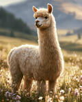 Peaceful Alpaca - Diamond Painting