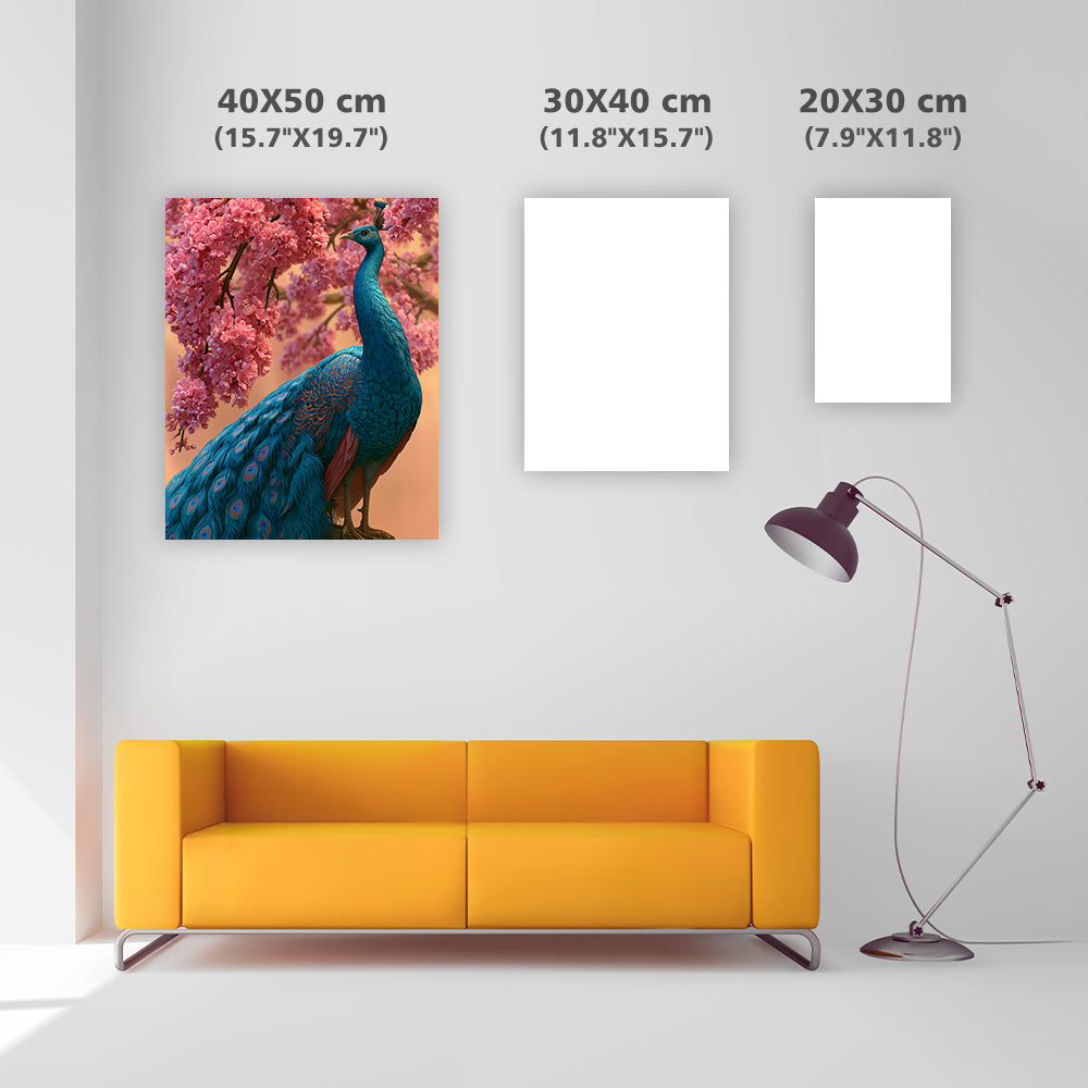 Peacock in Bloom - Diamond Painting