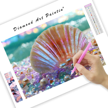 Pearl Seashell Cove - Diamond Painting