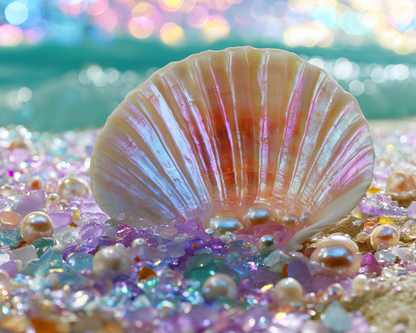 Pearl Seashell Cove - Diamond Painting