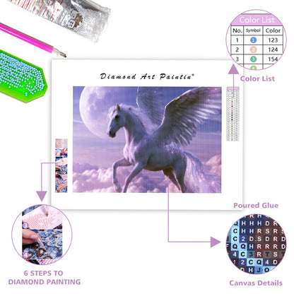 Pegasus Moonlight - Diamond Painting
