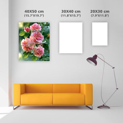 Pink Roses - Diamond Painting