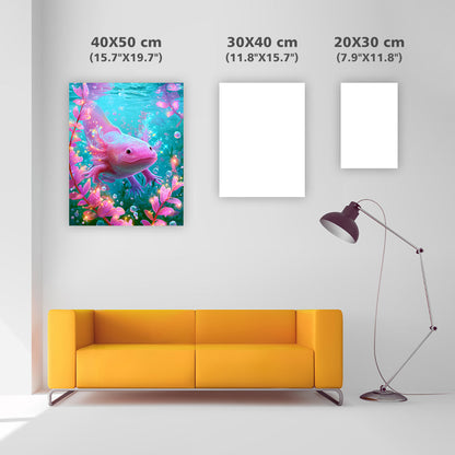 Rainbow Axolotl - Diamond Painting