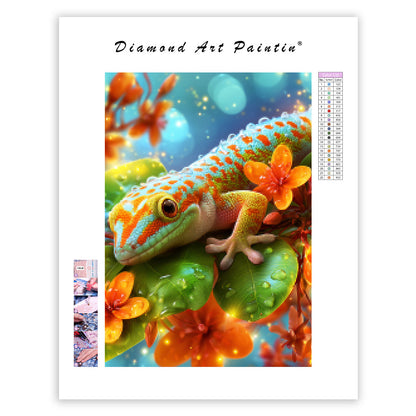 Rainbow Gecko - Diamond Painting