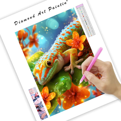 Rainbow Gecko - Diamond Painting