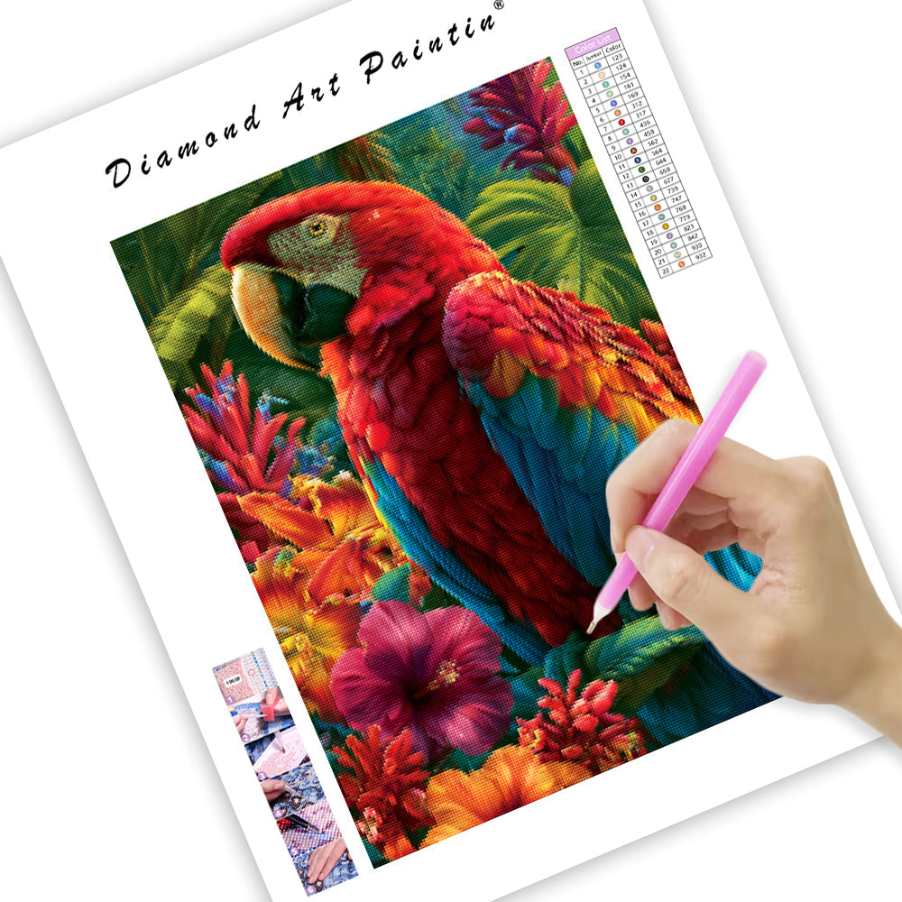 Rainbow Macaw - Diamond Painting