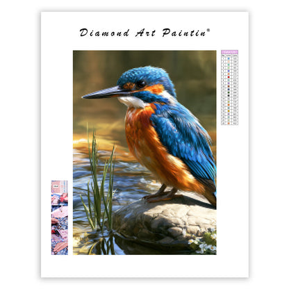 River Kingfisher - Diamond Painting