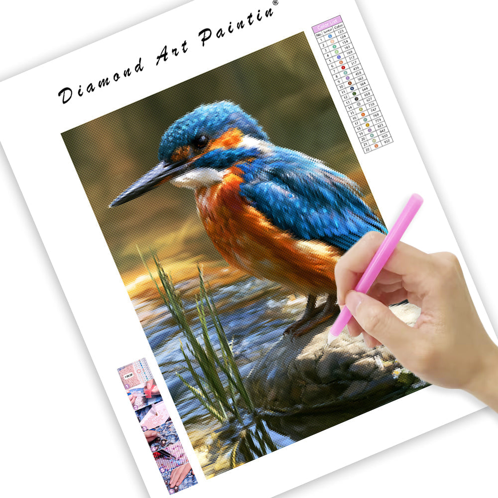 River Kingfisher - Diamond Painting