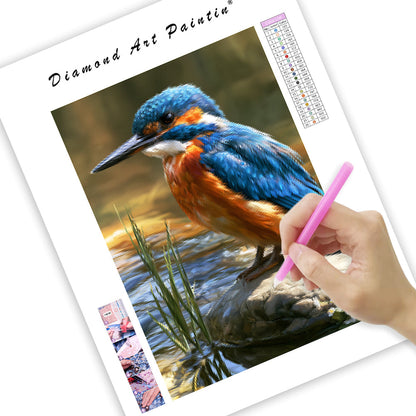 River Kingfisher - Diamond Painting