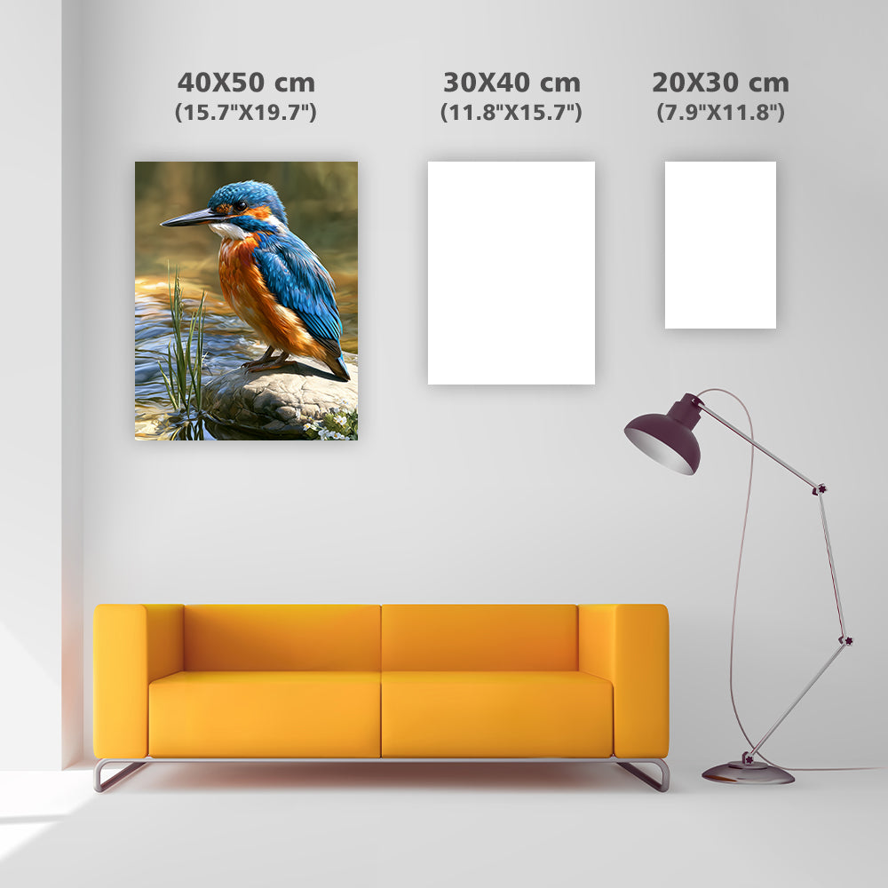 River Kingfisher - Diamond Painting