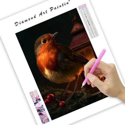 Robin Lantern - Diamond Painting