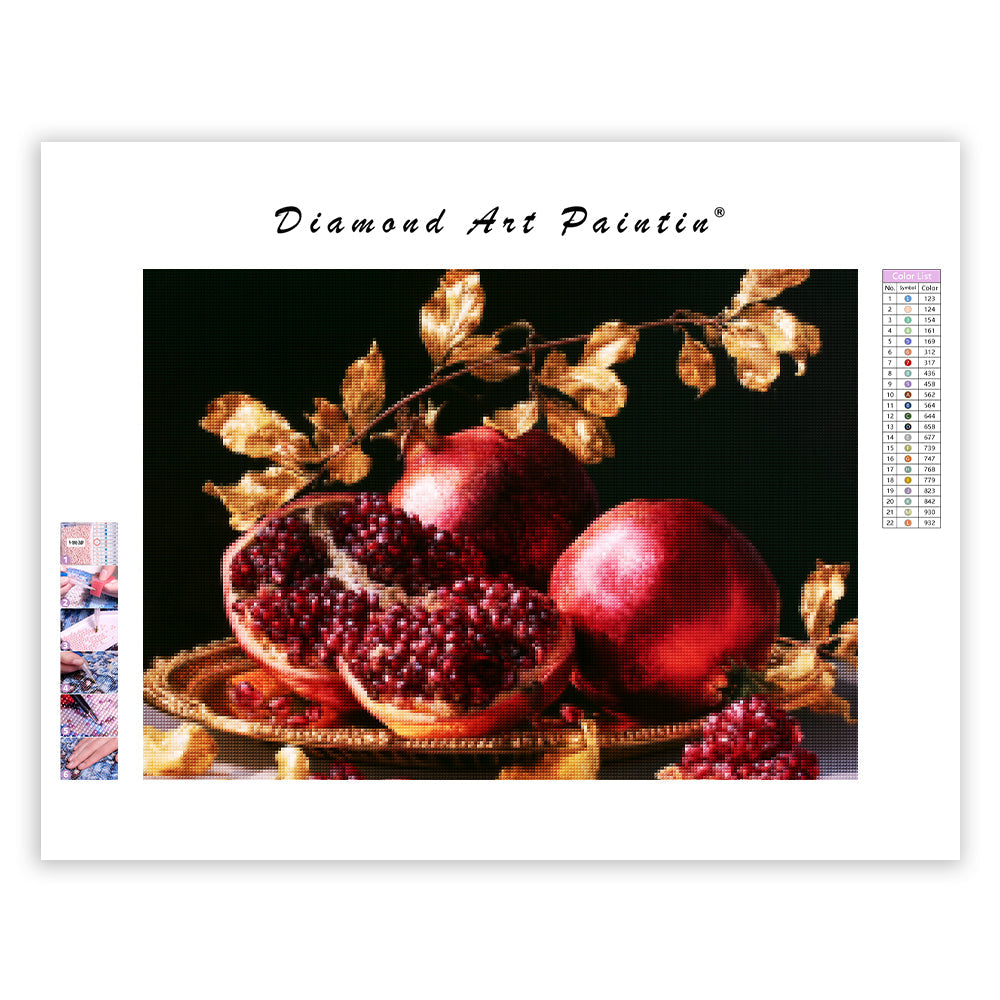 Ruby Pomegranate - Diamond Painting