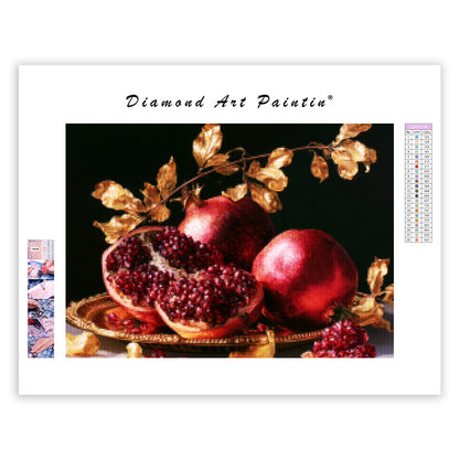 Ruby Pomegranate - Diamond Painting