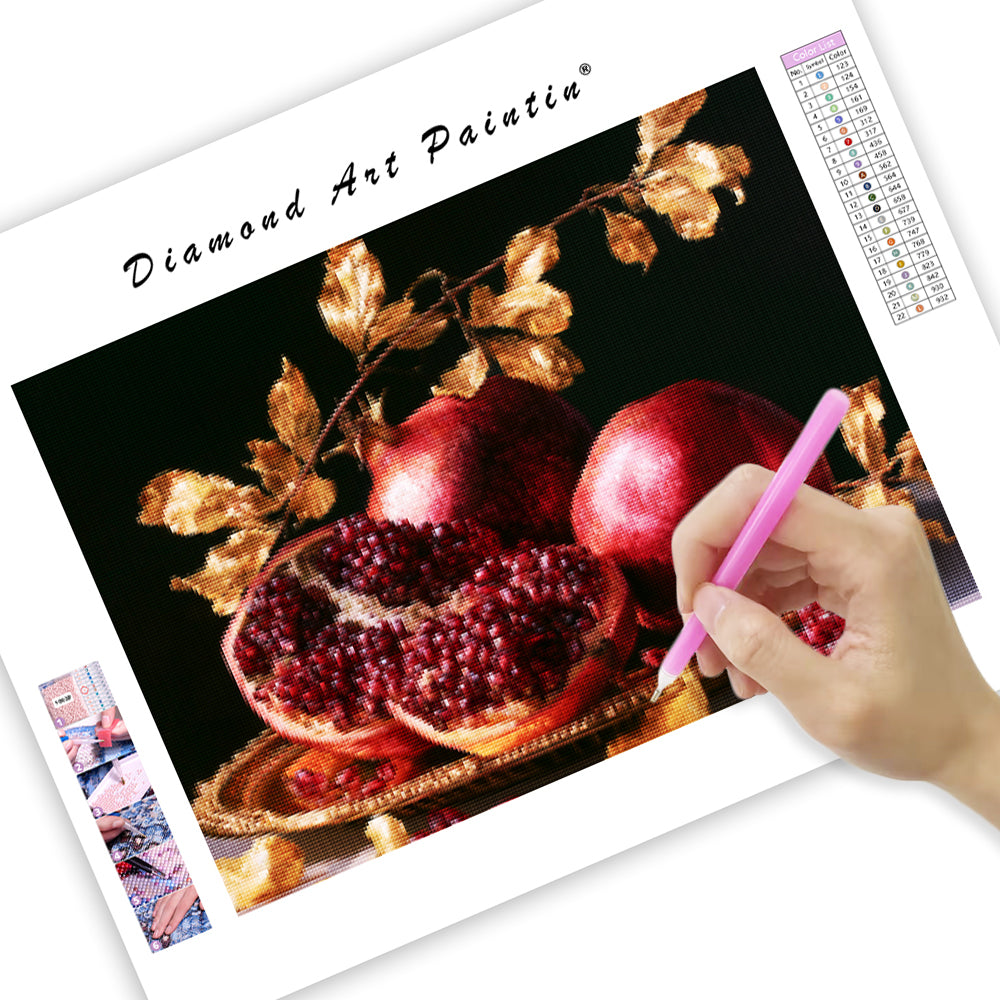 Ruby Pomegranate - Diamond Painting
