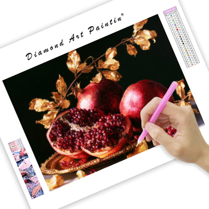 Ruby Pomegranate - Diamond Painting