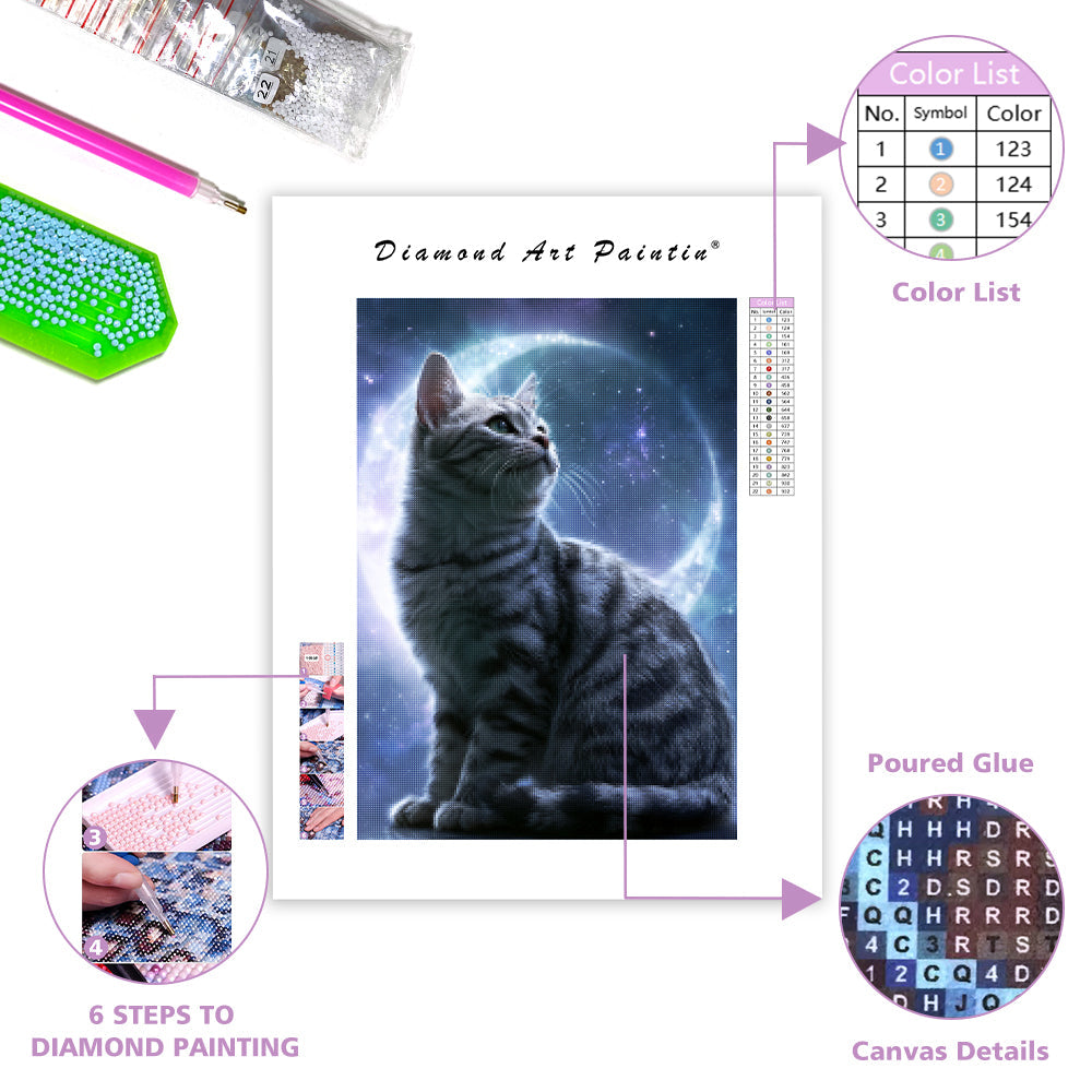 Starlight Cat - Diamond Painting
