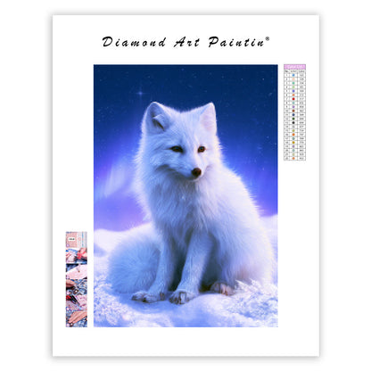Starlight Polar Fox - Diamond Painting