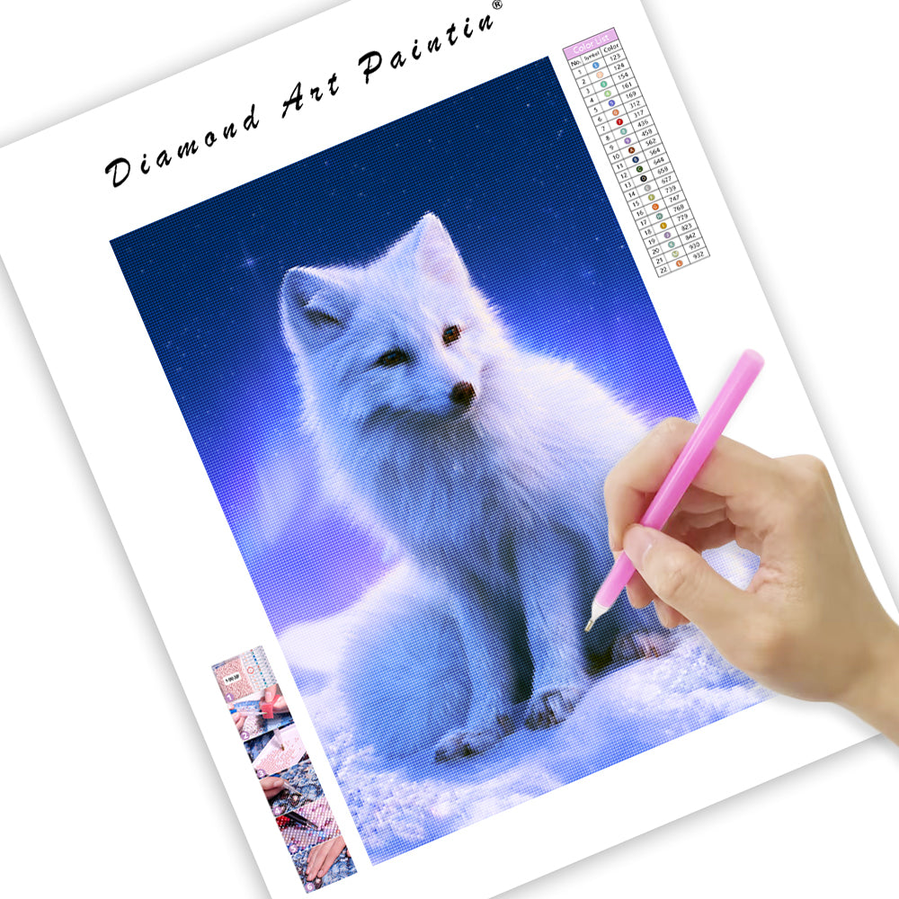 Starlight Polar Fox - Diamond Painting