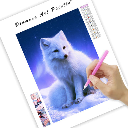 Starlight Polar Fox - Diamond Painting
