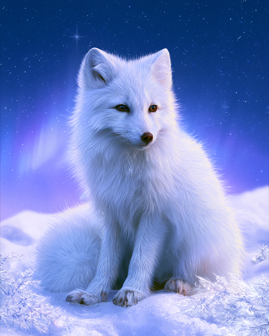 Starlight Polar Fox - Diamond Painting