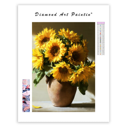 Sunny Sunflowers - Diamond Painting
