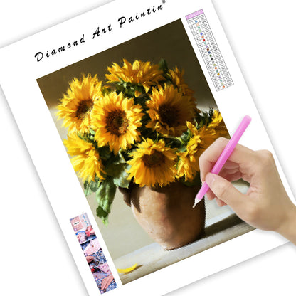 Sunny Sunflowers - Diamond Painting