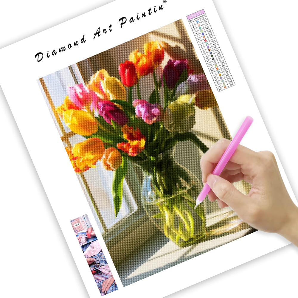 Tulip Window - Diamond Painting