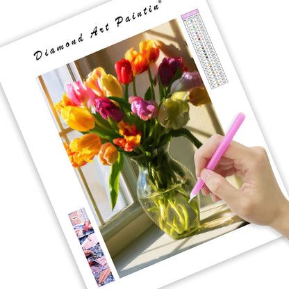 Tulip Window - Diamond Painting