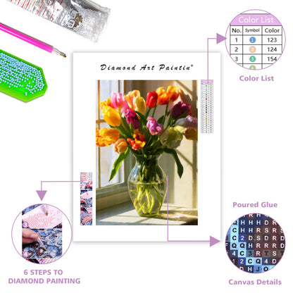 Tulip Window - Diamond Painting