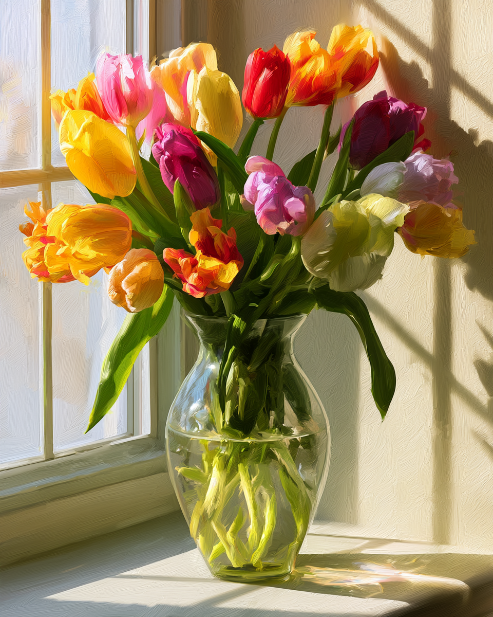 Tulip Window - Diamond Painting