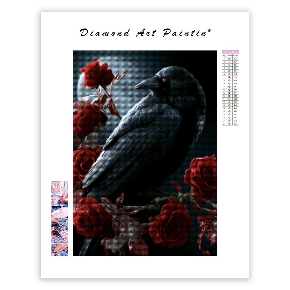 Velvet Raven - Diamond Painting