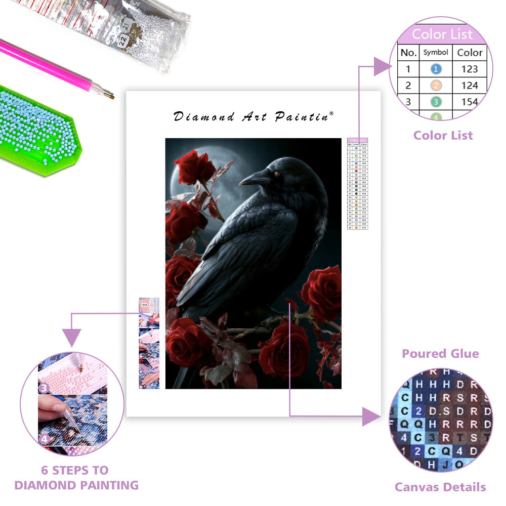 Velvet Raven - Diamond Painting