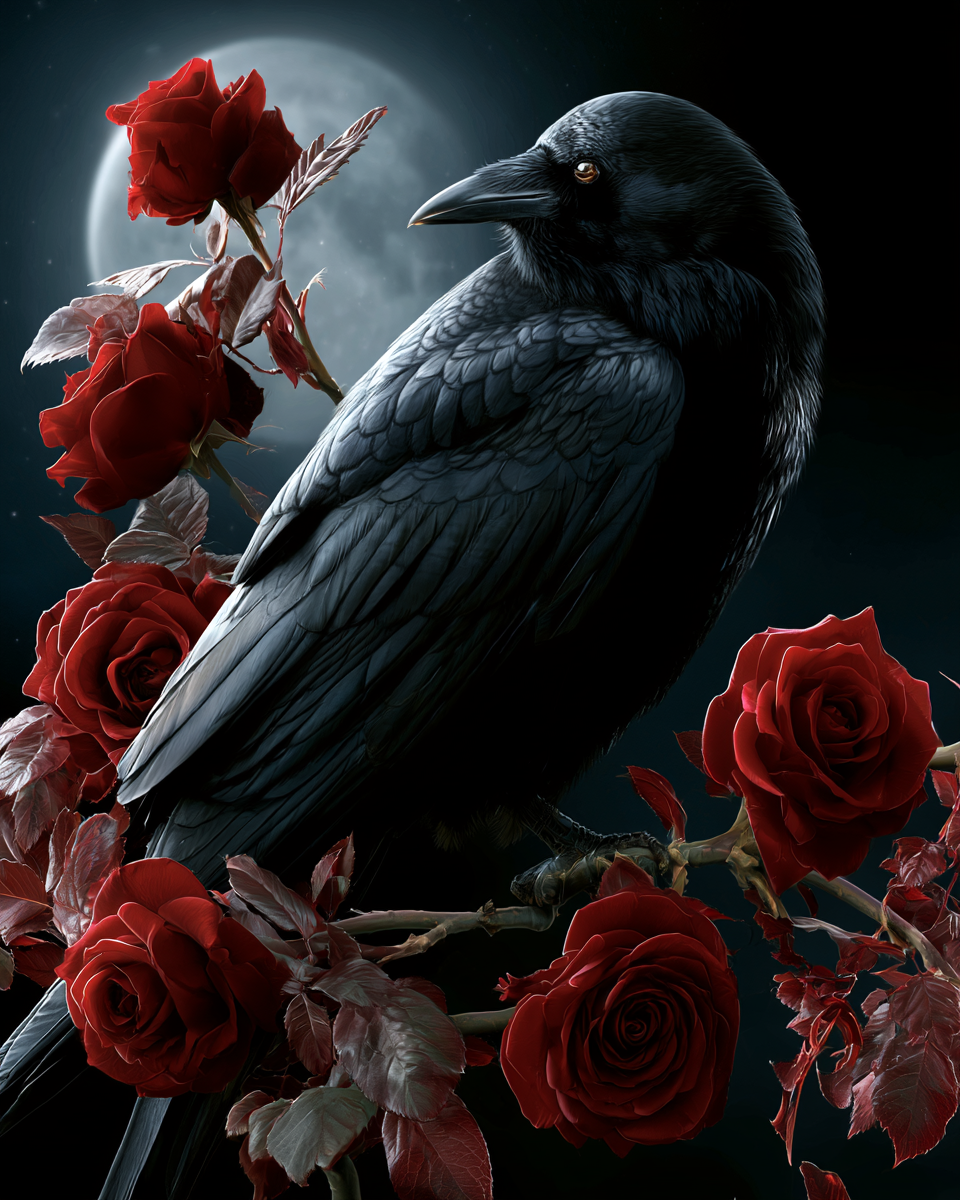 Velvet Raven - Diamond Painting