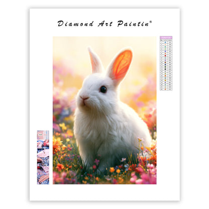 Wildflower Bunny - Diamond Painting