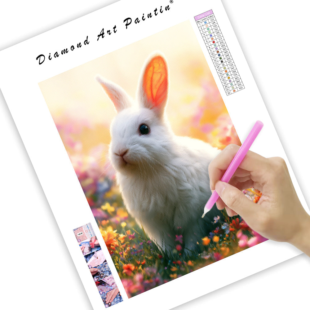Wildflower Bunny - Diamond Painting