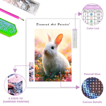 Wildflower Bunny - Diamond Painting