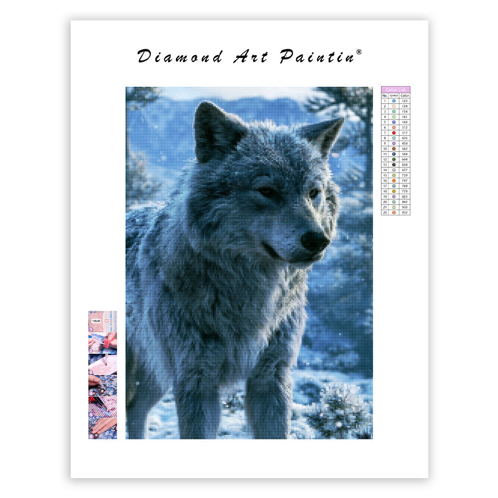 Winter Wolf - Diamond Painting