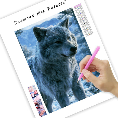 Winter Wolf - Diamond Painting