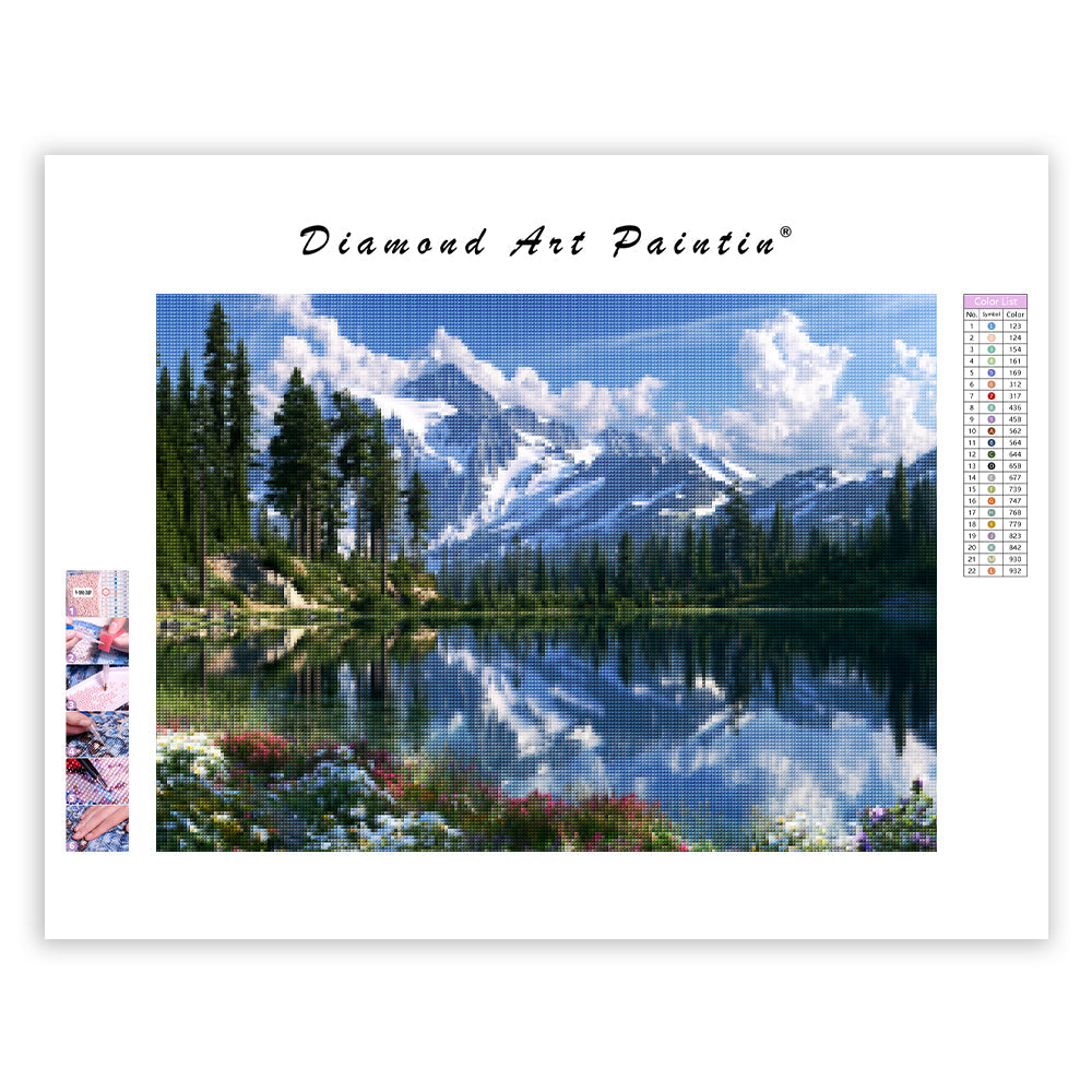 Alpine Lake - Diamond Painting