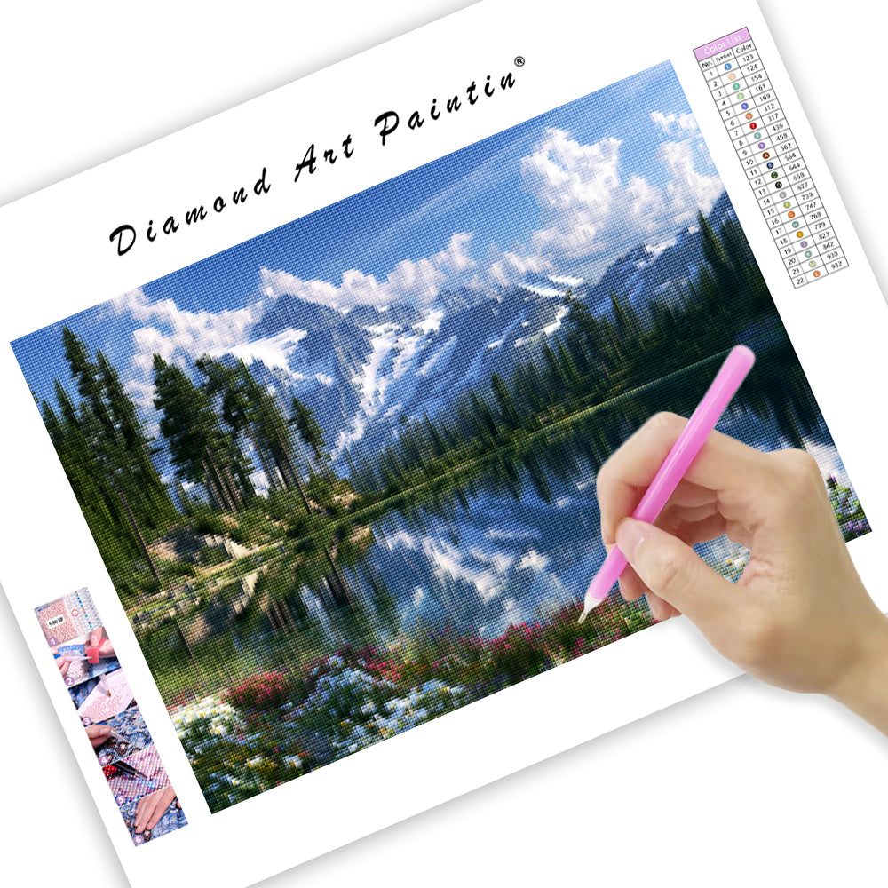 Alpine Lake - Diamond Painting