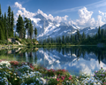 Alpine Lake - Diamond Painting