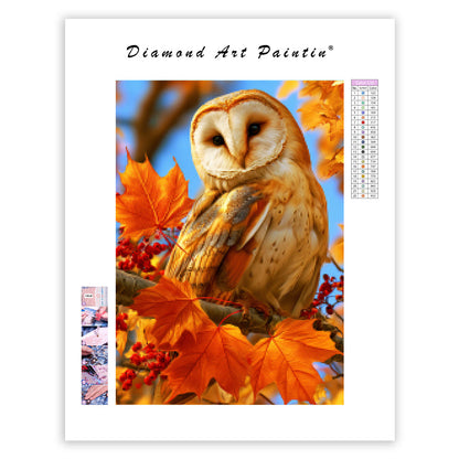 Autumn Owl - Diamond Painting