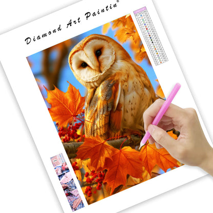 Autumn Owl - Diamond Painting