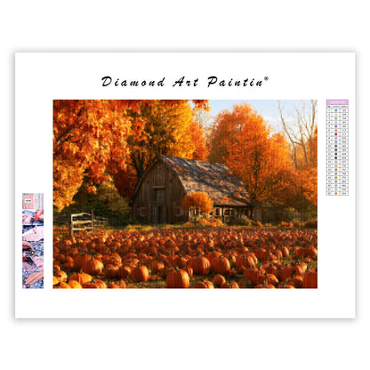 Autumn Pumpkin Farm - Diamond Painting