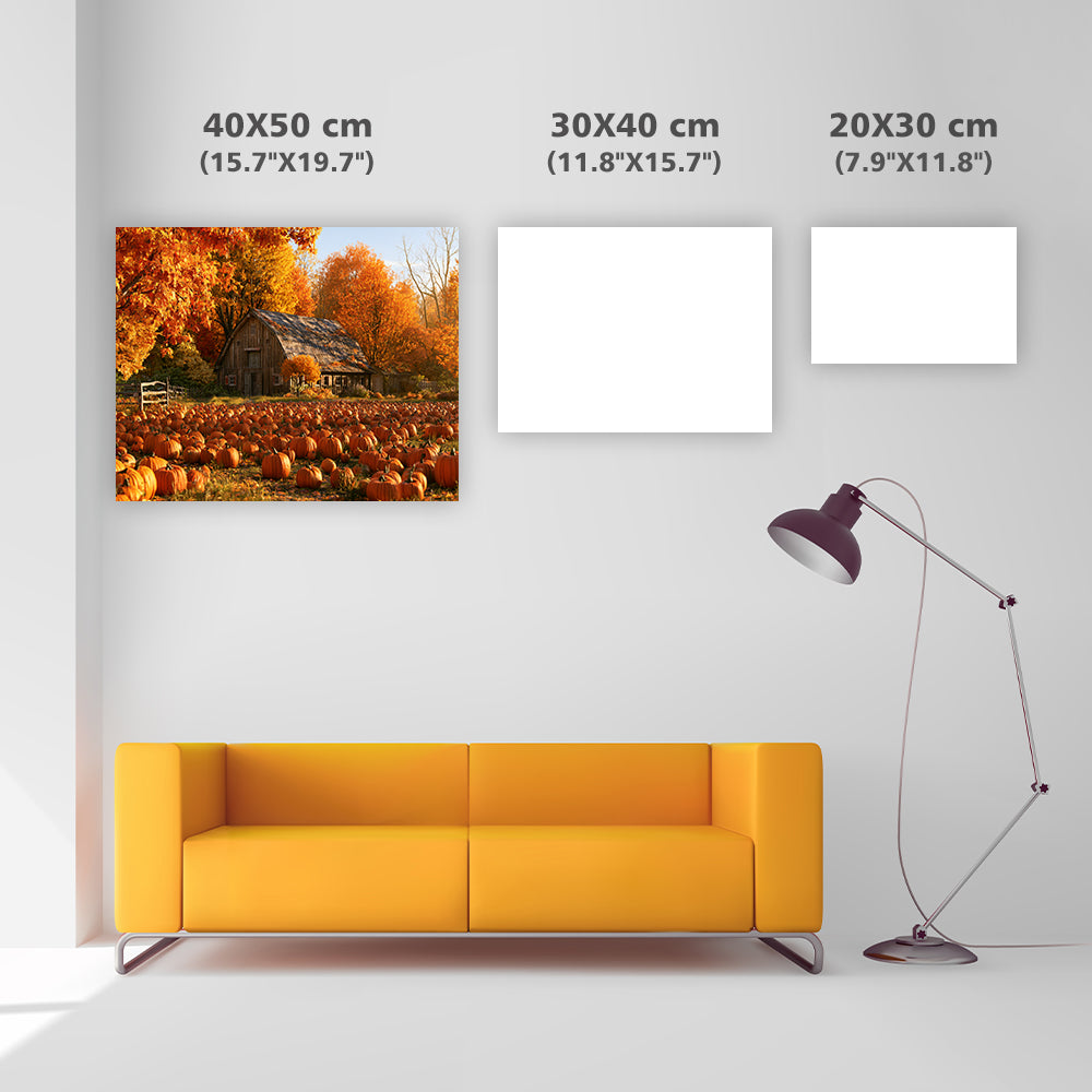 Autumn Pumpkin Farm - Diamond Painting