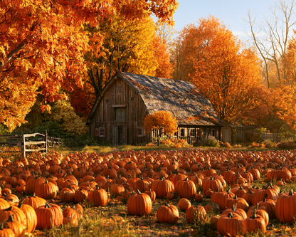 Autumn Pumpkin Farm - Diamond Painting