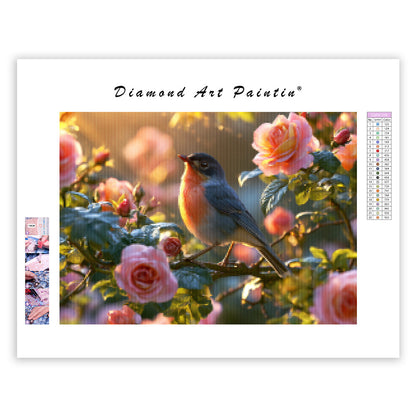 Bird Cottage Garden - Diamond Painting