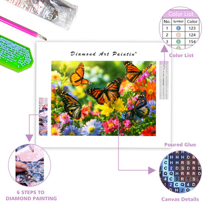 Butterfly Garden - Diamond Painting