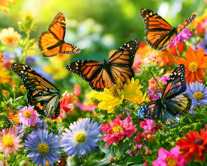 Butterfly Garden - Diamond Painting